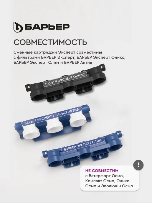 БАРЬЕР Комплект сменных фильтров под мойку Эксперт Стандарт, Сменный фильтр для воды, фото 6