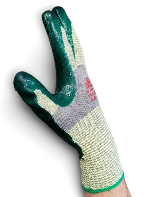 HandPulse Перчатки рабочие прорезиненные большой размер, серый, фото 4