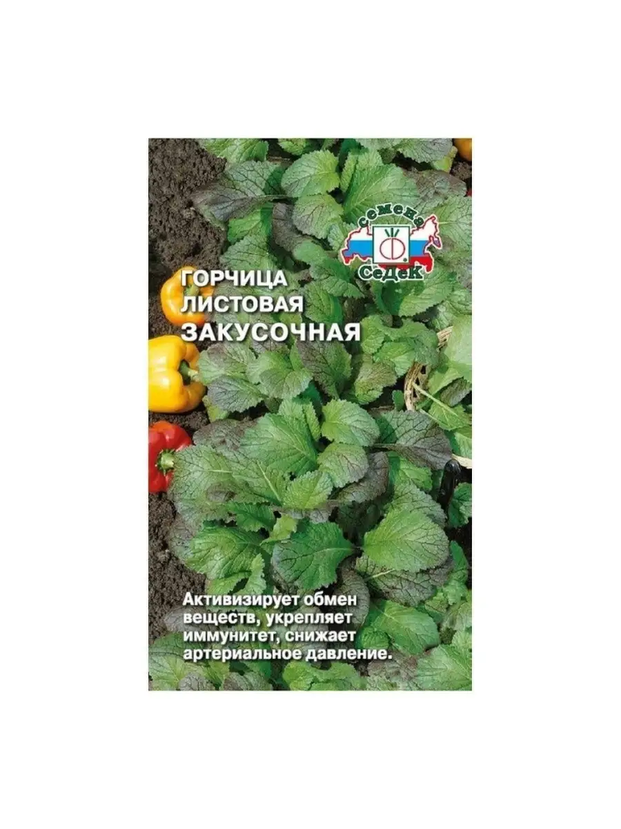 Семена горчицы Закусочная листовая 10уп по 1г BoriNat 83790736 купить за  443 ₽ в интернет-магазине Wildberries