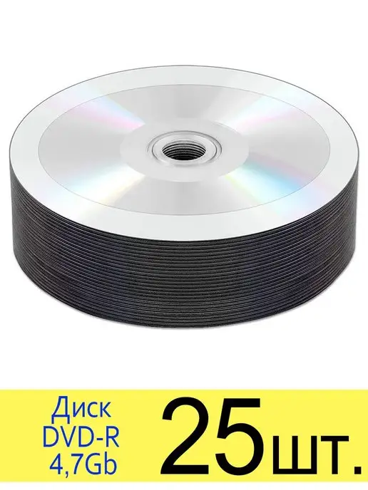RITEK Диск DVD-R 4,7Gb 16x non-print без покрытия, 50 шт, 4,7 ГБ, 25 шт