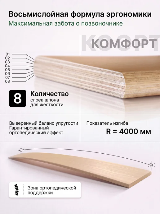 Ламели и латодержатели ЛИК 590х63х8 мм 10 штук, 990x83x8 мм, фото 2