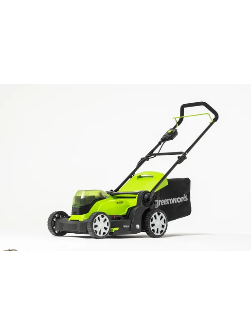 Greenworks Газонокосилка аккумуляторная 24V, 41 см, 2хАКБ 4Ач и ЗУ, вариант, фото 2