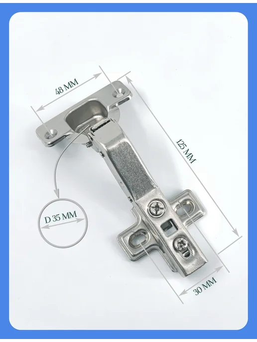 MF Furniture hardware Петля мебельная угловая с доводчиком 45 градусов 2шт, 2 шт, фото 6