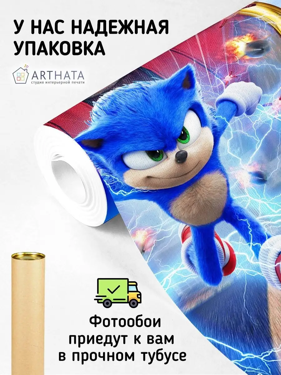 Фотообои Sonic Соник 400x270 Arthata-Детские Фотообои Флизелиновые 83891709  купить за 3 271 ₽ в интернет-магазине Wildberries