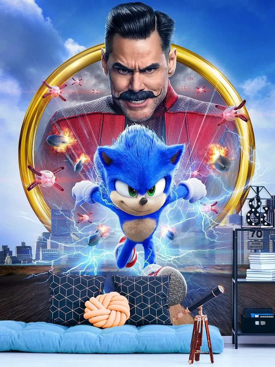 Фотообои Sonic Соник 400x270 Arthata-Детские Фотообои Флизелиновые 83891709  купить за 3 271 ₽ в интернет-магазине Wildberries