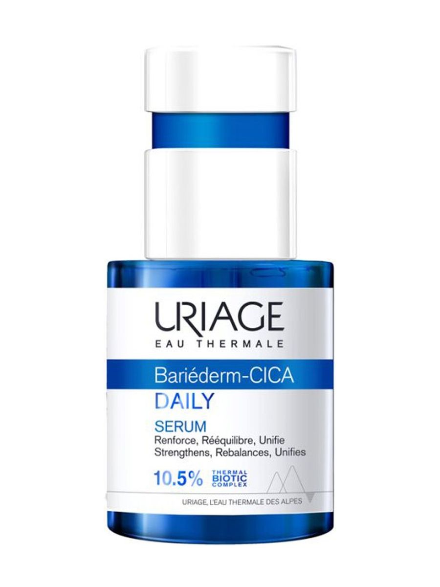 Сыворотка урьяж. Bariederm - cica Daily Serum 30ml. Uriage Bariederm. Uriage Bariederm cica Daily. Урьяж сыворотка для лица.