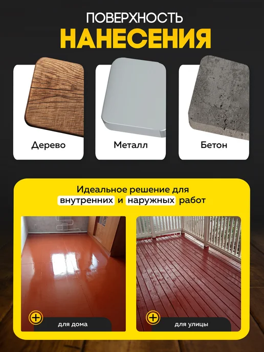 Farbitex Краска для пола эмаль ПФ-266. 5 кг, 5 кг, фото 6