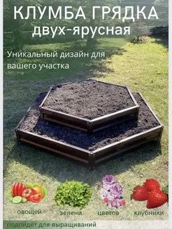 Грядки оцинкованные,клумба многоярусная полимерные TvoiDom 84058514 купить за 1 836 ₽ в интернет-магазине Wildberries