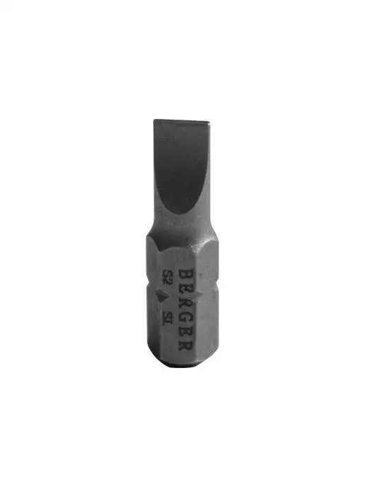 BERGER Биты магнитные, SL0.8 5.5x25мм, 2 шт, S2, 5.5x25 мм, 2 шт