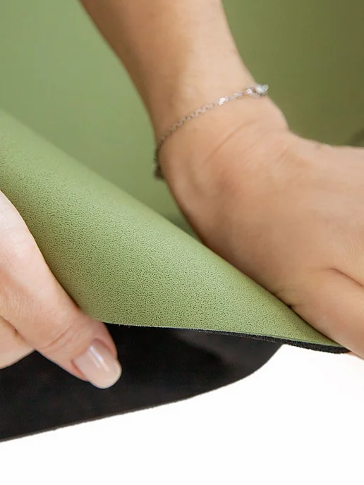 Who Yoga Коврик для йоги "Графит", серый, фото 5