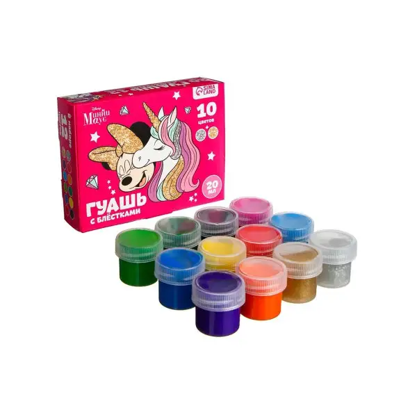 Гуашь художественная краски для рисования и школы 12 цветов