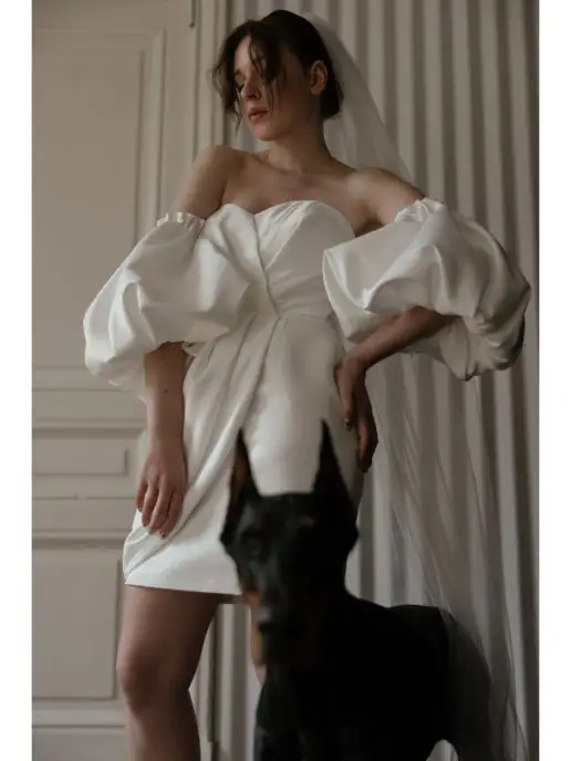 EKATERINA KOROLEVA DRESS DESIGNER Фата свадебная длинная, белый, фото 4