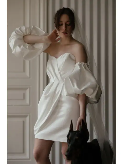 EKATERINA KOROLEVA DRESS DESIGNER Фата свадебная длинная, белый, фото 6