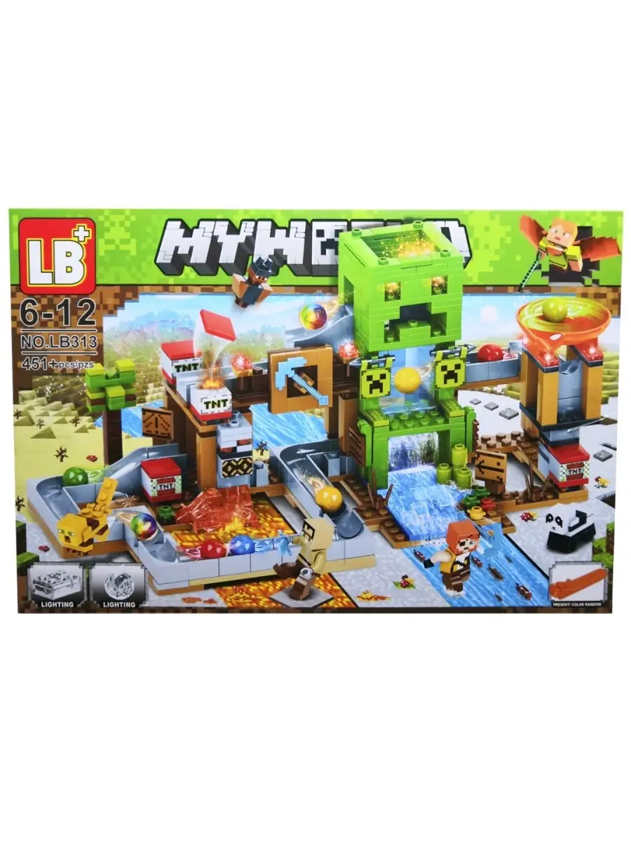 Конструктор Мой Мир Майнкрафт Minecraft My world Крипер LEGO 84365323  купить за 1 128 ₽ в интернет-магазине Wildberries