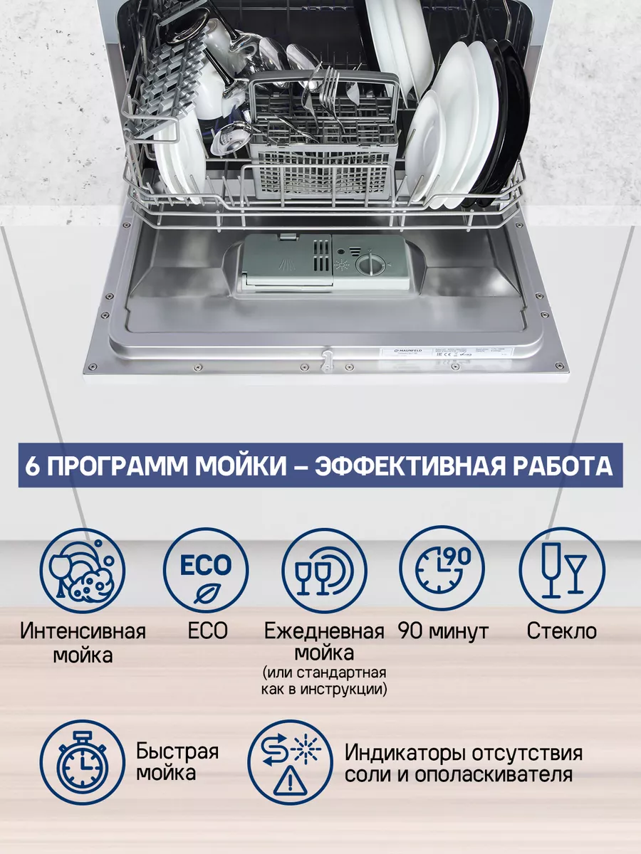 Посудомоечная машина компактная отдельностоящая MLP-06S MAUNFELD 84369773  купить за 19 431 ₽ в интернет-магазине Wildberries