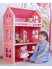 Большой деревянный кукольный дом с балконом Развивающие игрушки Мишка Кострома 84382009 купить за 3 092 ₽ в интернет‑магазине Wildberries