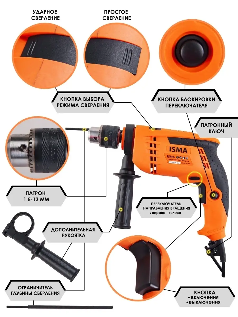 Набор инструментов с дрелью 95 предметов ISMA TOOLS 84486876 купить за 3  153 ₽ в интернет-магазине Wildberries