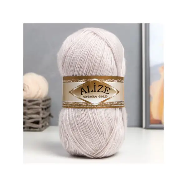 Пряжа для вязания «Angora Gold» 550м/100гр, 168 розовый