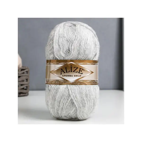 Пряжа для вязания «Angora Gold» 550м/100гр, 208 серый