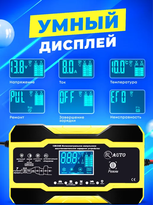 BL-Avto Зарядное устройство для аккумулятора автомобиля, вариант, фото 4