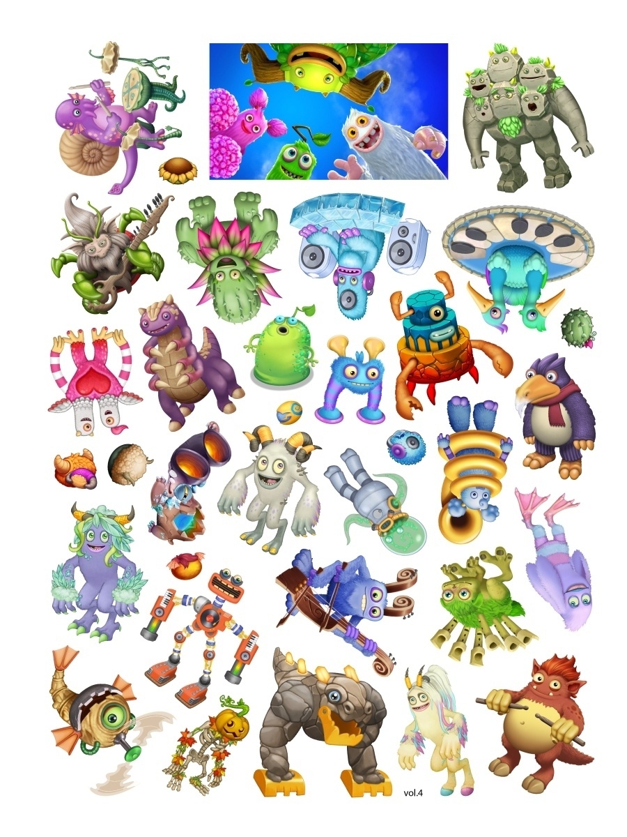 My singing Monsters Стикеры