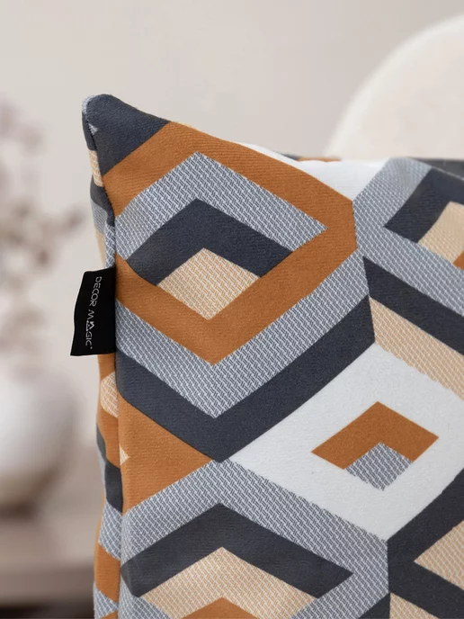 DECOR MAGIC Подушка декоративная с наволочкой 45х45 ESCADA OCHRE, 45x45, фото 3