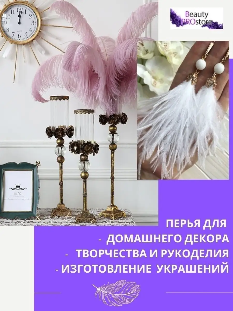 Перья для фото ногтей для Рукоделия Дома Beauty PROstore 85015483 купить за  270 ₽ в интернет-магазине Wildberries