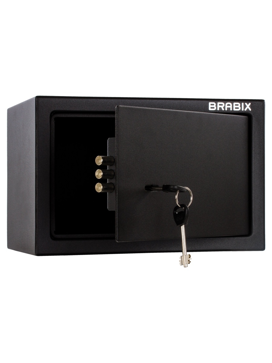 Сейф мебельный Brabix SF-230kl 230 310 250 мм ключевой замок черный 291146. Сейф мебельный Brabix d-24m (в240*ш310*г260мм;7кг), ключ, крепл. К стене. Сейф кар. Сейф Карвега.