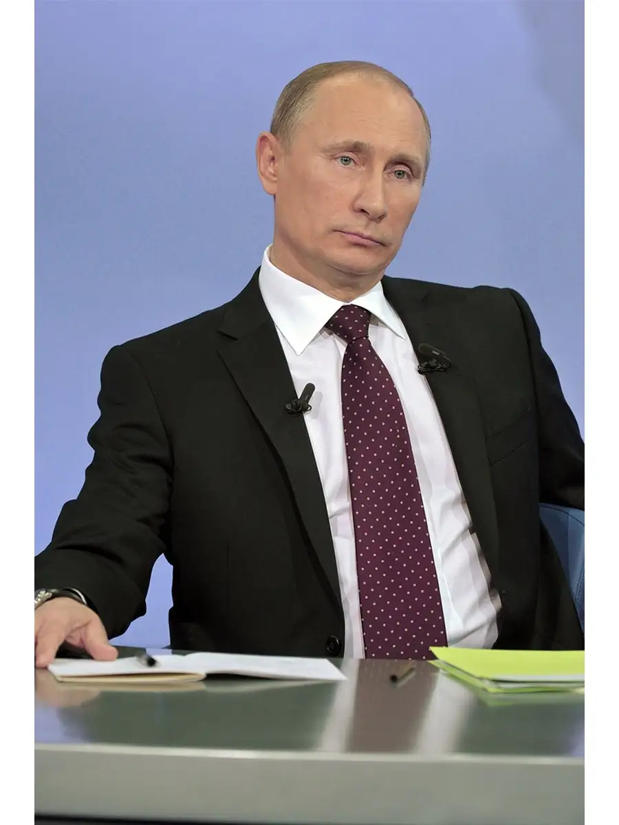 Плакат с изображением Путина В.В. Послужит прекрасным украшением кабинета, ...