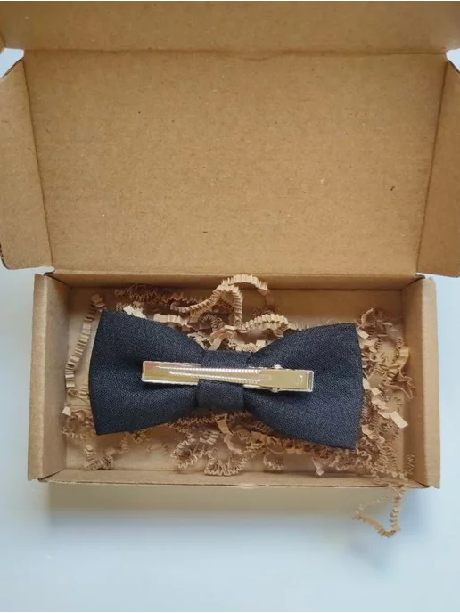 BOOMBON BOWTIE Бабочка на зажиме, черный, фото 4