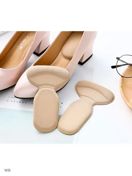 Store4Life Напяточники полустельки мягкие вкладыши ева под пятку обуви, бежевый, фото 4