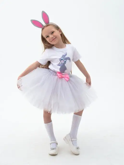 Созвездие Kids Карнавальный костюм Зайчика, серый, фото 2