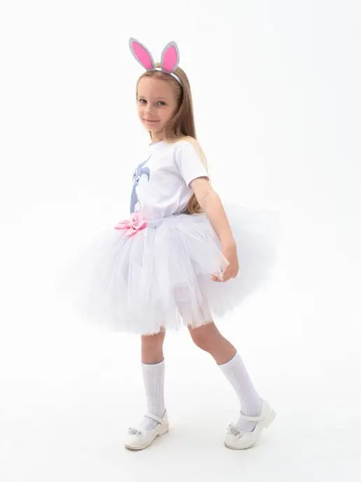 Созвездие Kids Карнавальный костюм Зайчика, серый, фото 5