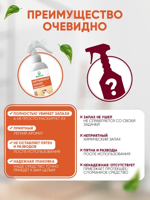 BIOSOAP Нейтрализатор поглотитель запаха универсальный, желтый, фото 5