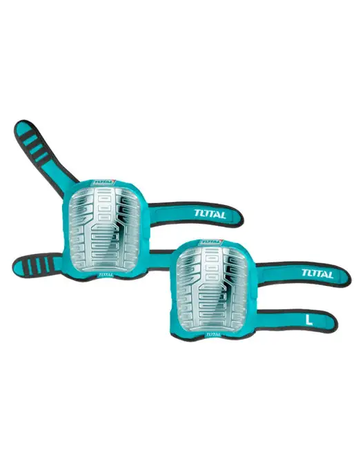 TOTAL tools Наколенники строительные на липучки, голубой, фото 4