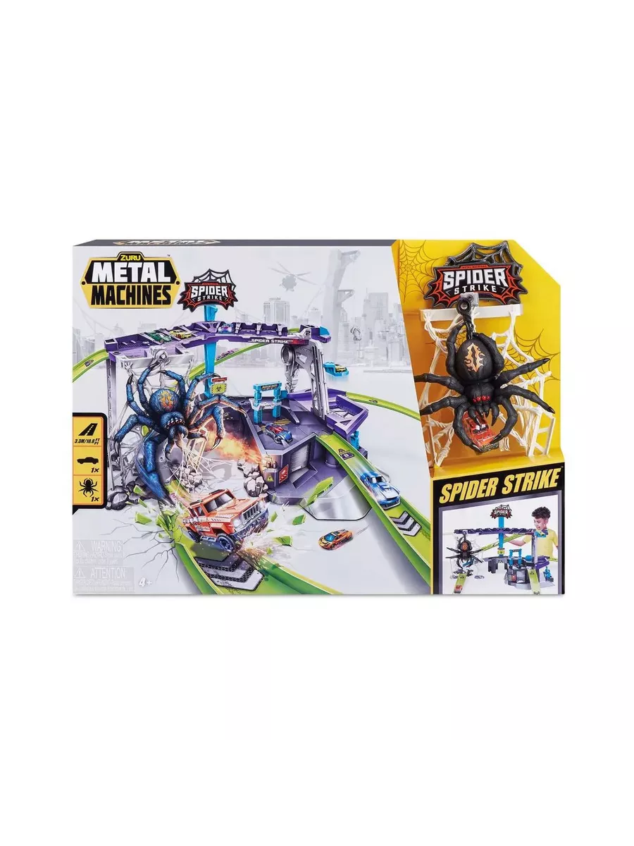 Гоночный трек с пауком Metal Machines Spider Strike 6725 ZURU 85443968  купить за 2 645 ₽ в интернет-магазине Wildberries