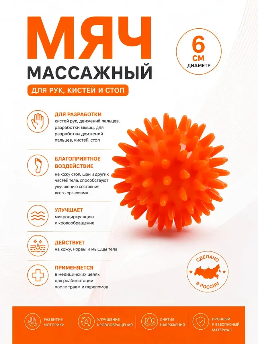 Массажный мяч игольчатый