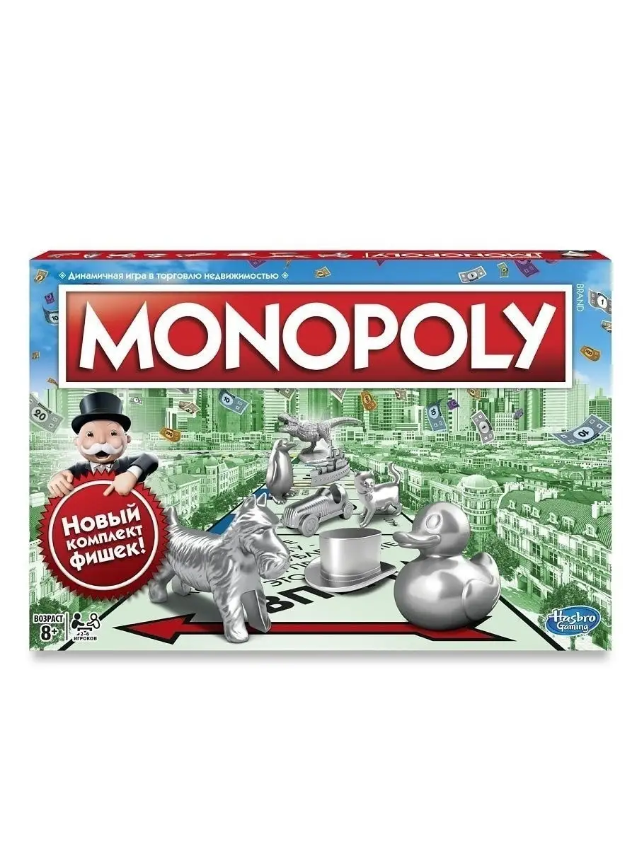 Настольная игра Монополия классическая, обновленная C1009 Monopoly 85484891  купить за 3 479 ₽ в интернет-магазине Wildberries