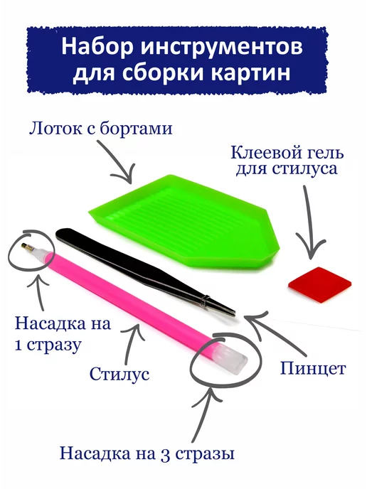 Милато Алмазная мозаика маленькая "Домовой доможил", зеленый, фото 8