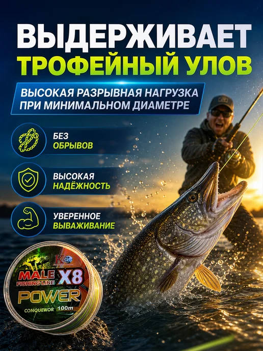 Свияга Плетенка для рыбалки, синий, фото 6