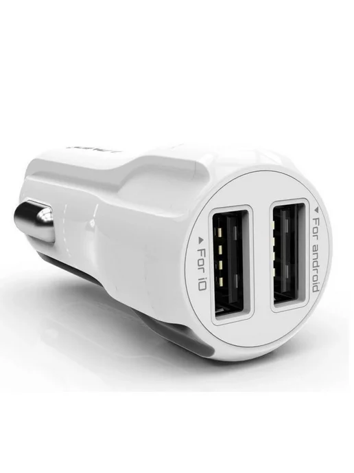 OEM/ Автомобильное зарядное устройство 5V 3,4A Dual USB F+Cable (, вариант, фото 3