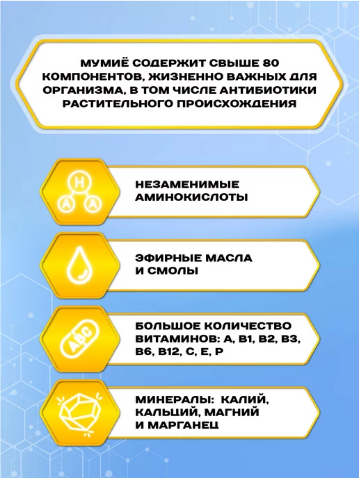 Мёд семьи Мамдеевых Мед с мумие алтайским натуральный Стронг, 950 г, 950 г, фото 2