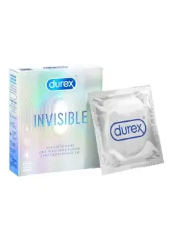 Презервативы Invisible ультратонкие №3 Durex 85694621 купить за 305 ₽ в интернет-магазине Wildberries