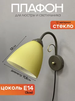 Плафон стеклянный для люстры iPlafon 85703969 купить за 338 ₽ в интернет-магазине Wildberries