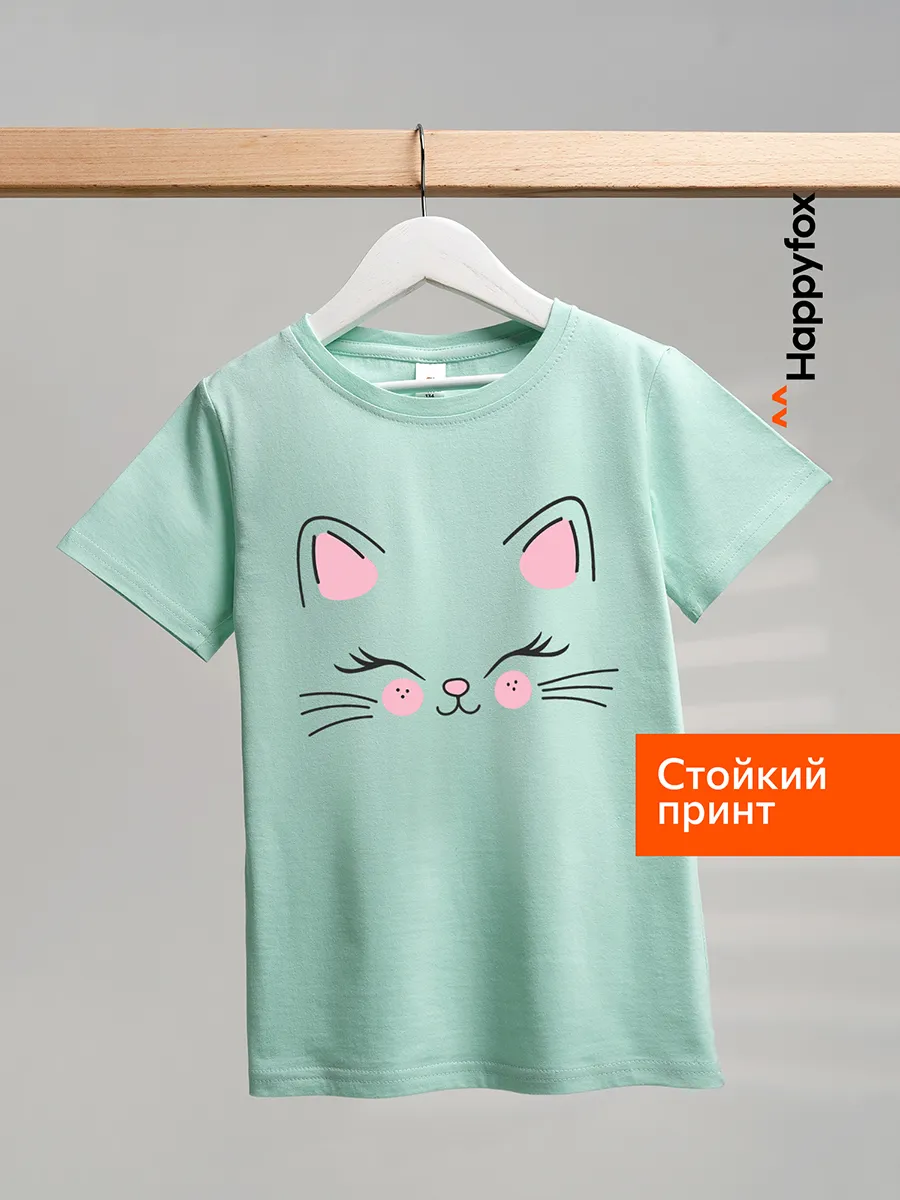 Футболка с принтом детская хлопковая