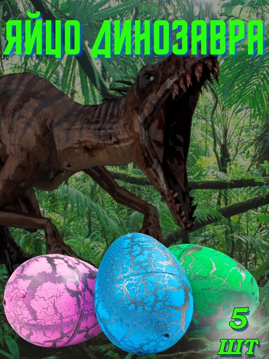 Яйцо динозавра растущее в воде. Dinosaur egg