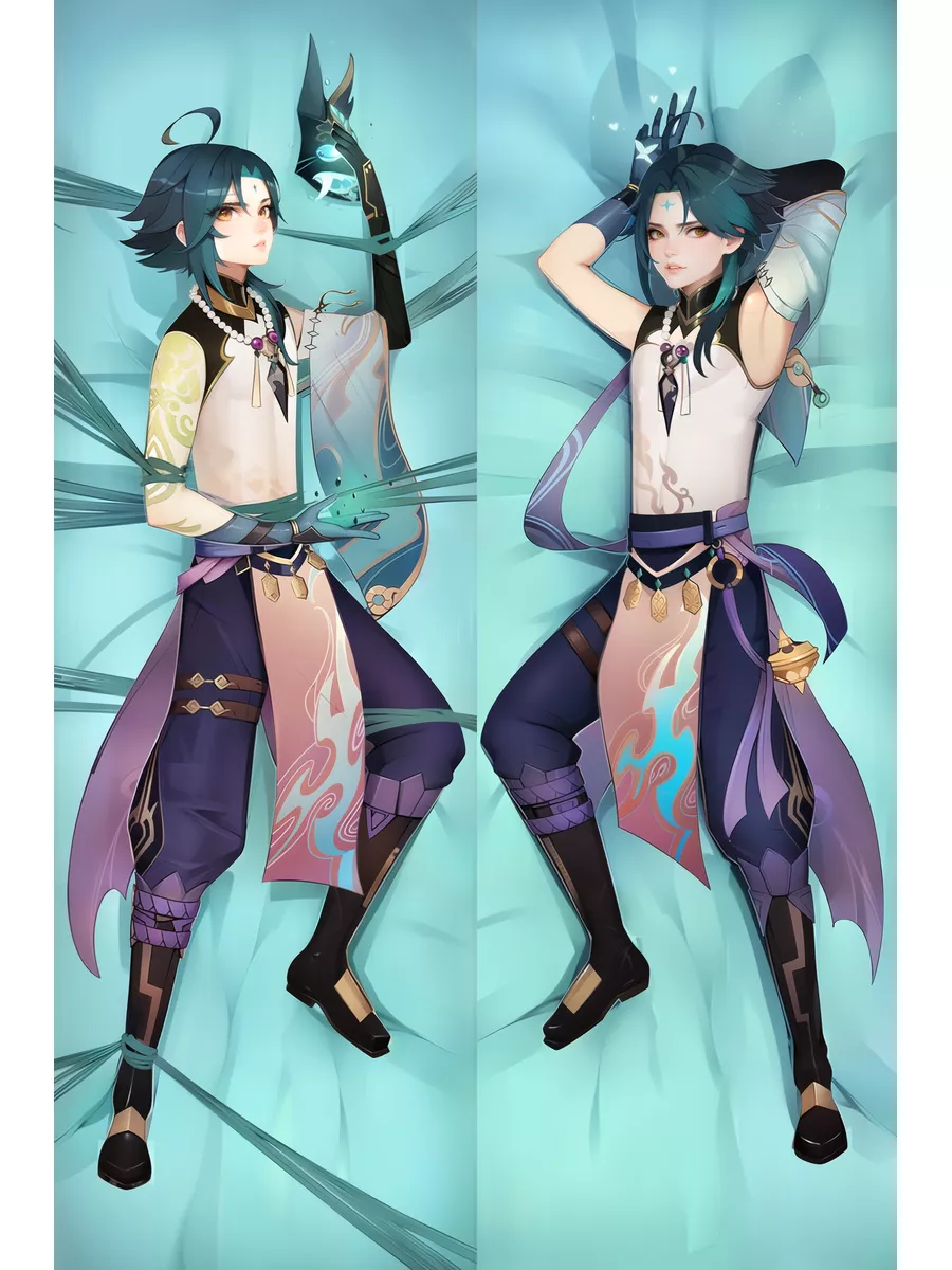 Дакимакура Сяо Xiao Геншин 100х33 см dakimakura17 85771303 купить за 1 978  ₽ в интернет-магазине Wildberries