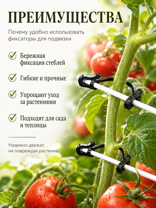 Благодатное земледелие Фиксатор для растений подвязка 200 шт, 200 шт, фото 2