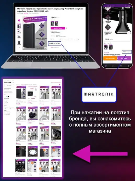 Martronik Автомобильная мини камера заднего вида, вариант, фото 5