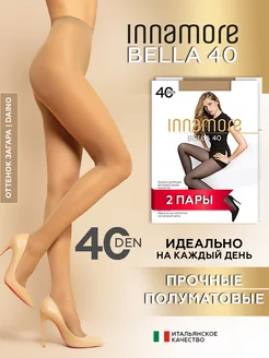 Колготки капроновые с шортиками Bella 40 ден, 2 шт Innamore 85921902 купить за 473 ₽ в интернет-магазине Wildberries